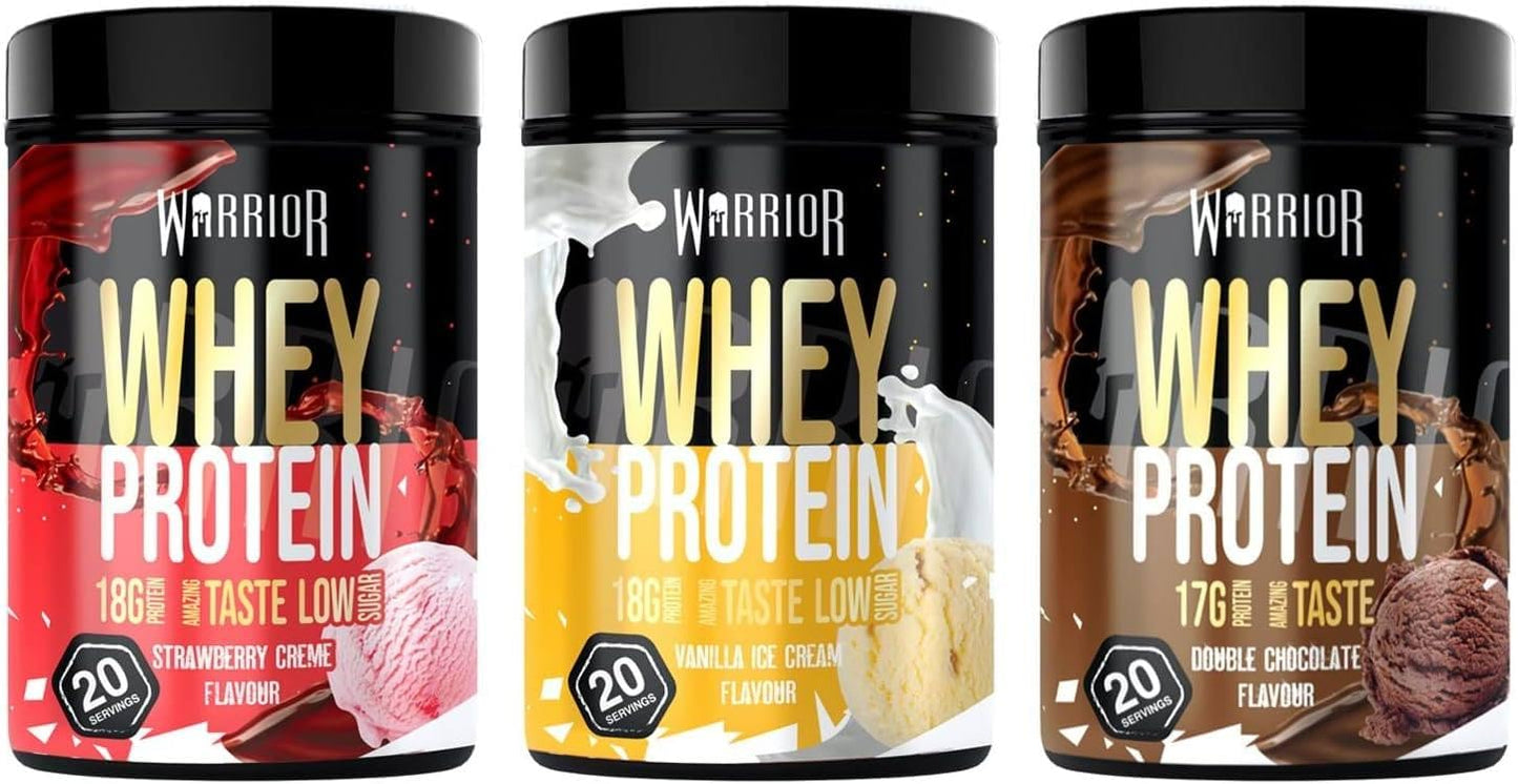 - Warrior Whey Protein Powder – Up to 17g* of Protein Per Scoop