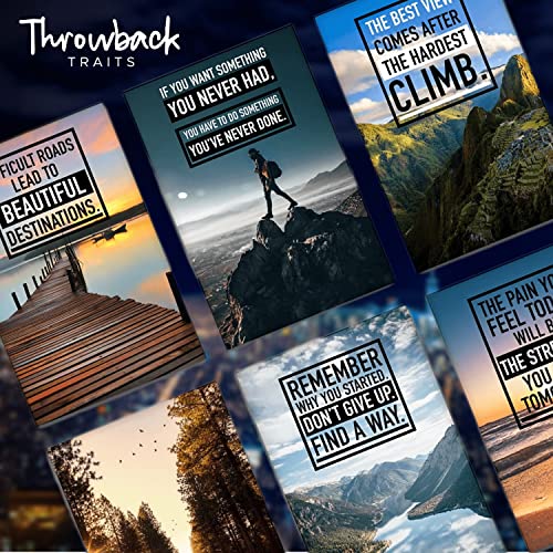 - Motivational Posters | Inspirational Quotes Wall Art Set of 6 -