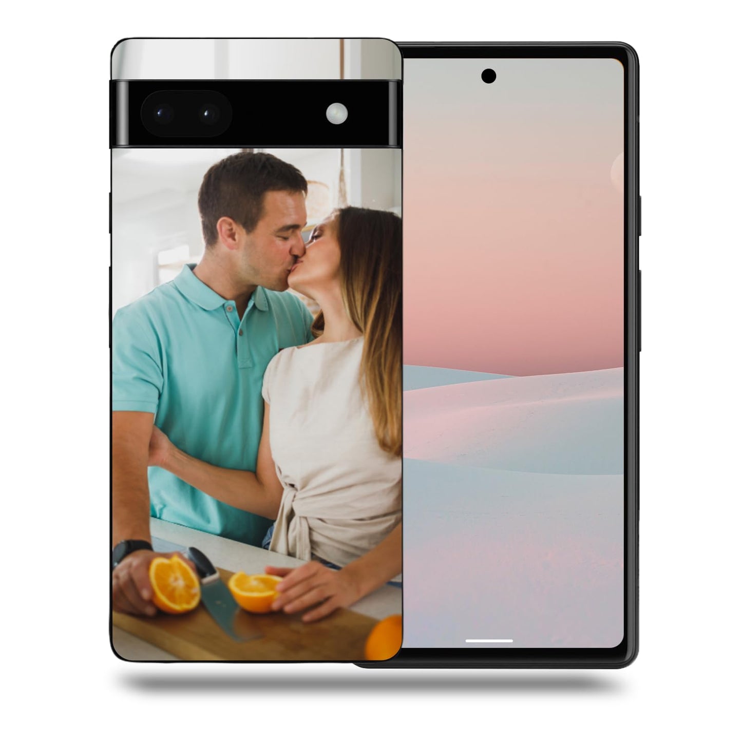 - Naispanda Personalised Phone Case for Google Pixel 6A 5G with Photo Text -