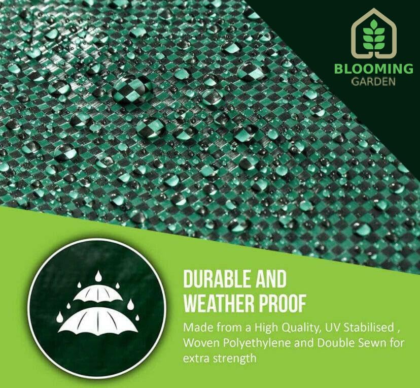 BloomingGarden Heavy Duty Garden Waste Bags 272L x 2 - Reusable Garden Sacks with Handles - Water Repellant - Industrial Fabric