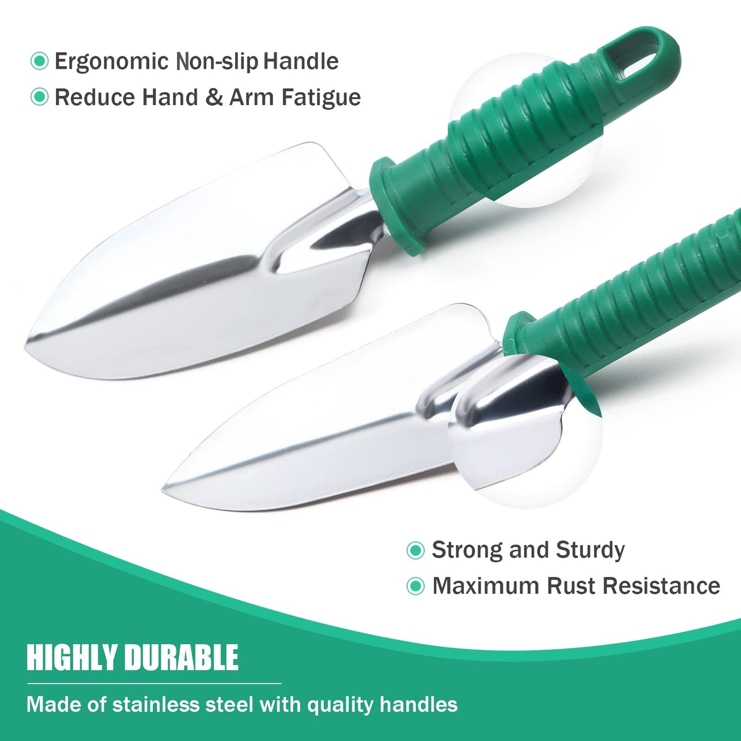 - GIOVARA Stainless Gardening Tools Set | (10 Pieces Green) -