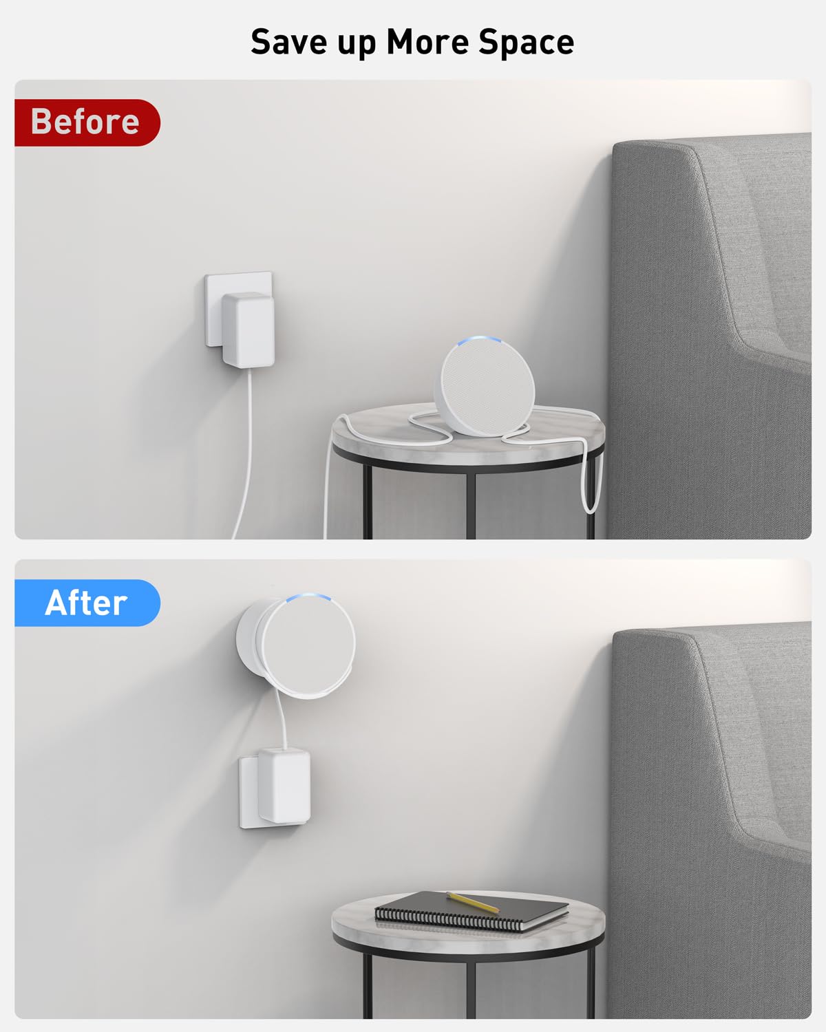 - Maxonar Wall Mount Compatible with Ech0 PoP, Holder for Ech0 PoP -