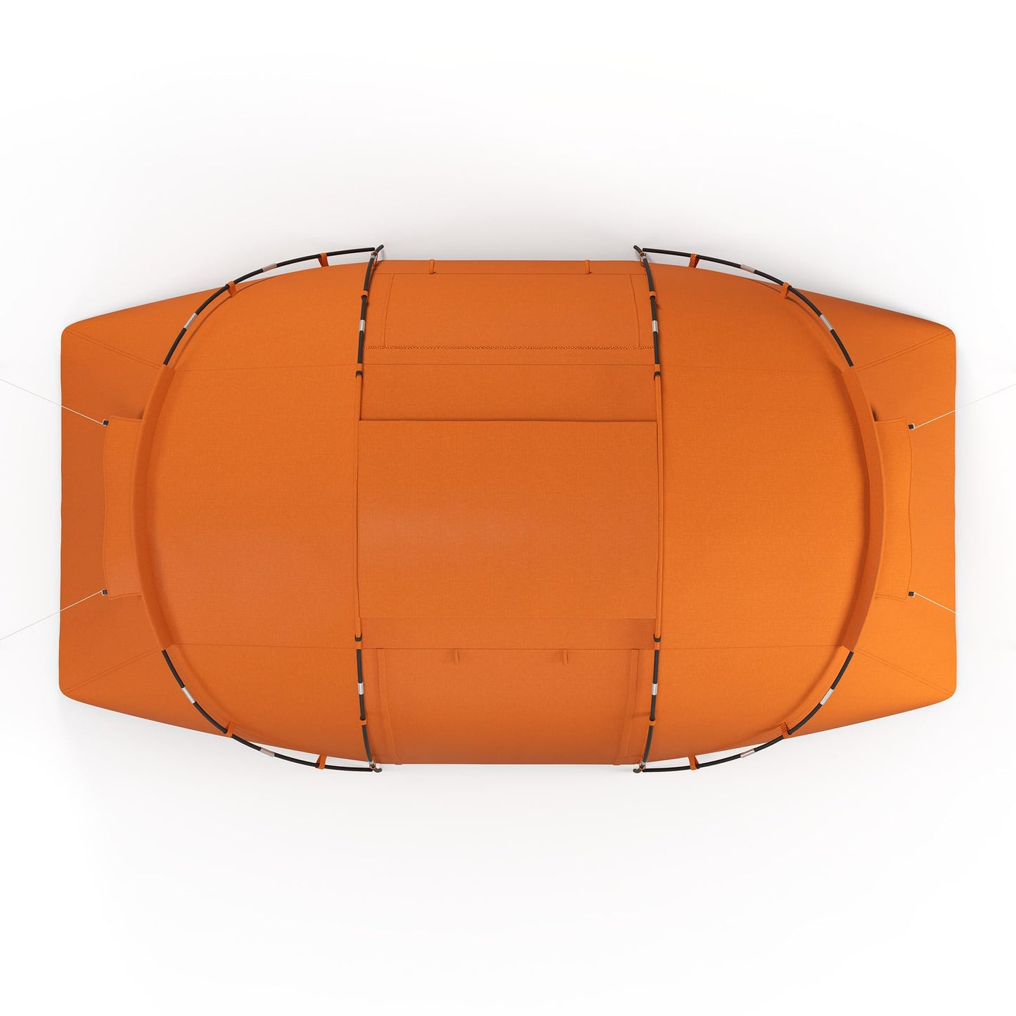 - Outsunny 4-6 Man Camping Tent | Two Bedroom | Hiking Sun Shelter -