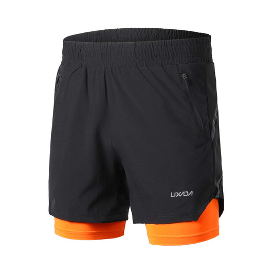 - Lixada Men 2 in 1 Running Shorts | Quick Drying | Breathable -