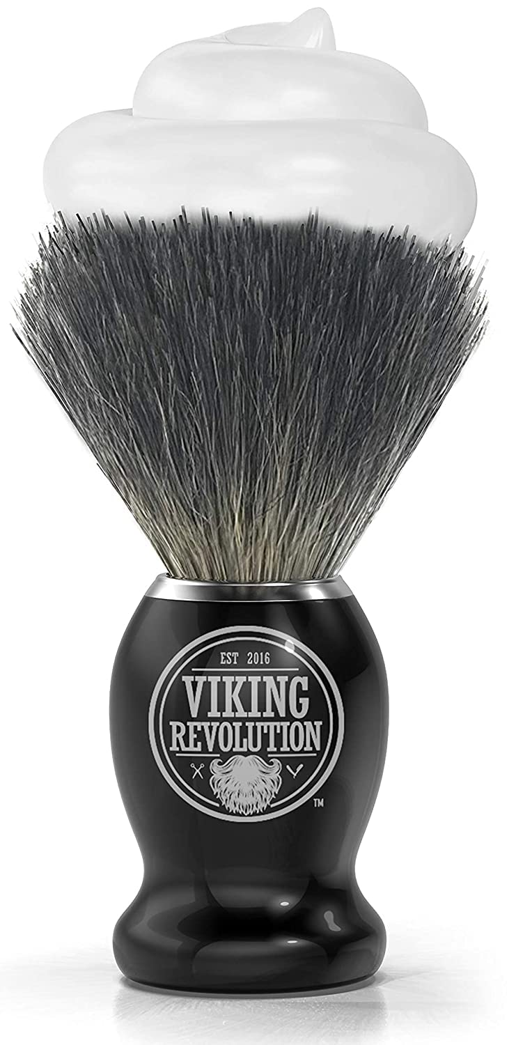 - Viking Revolution Badger Hair Shaving Brush for Men -