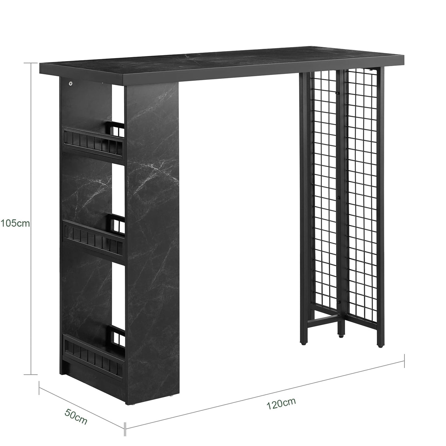 - SoBuy FWT100-SCH | Kitchen Breakfast Bar Table | Dining Table Coffee Bar -