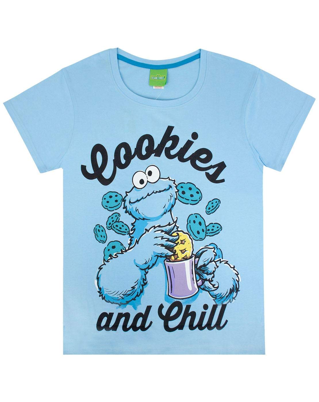 - Sesame Street Cookie Monster | Women's Ladies Adult's Pyjamas Nightwear -