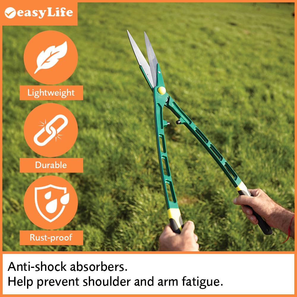 - Easylife Lightweight Hedge Shears | Garden Shears | Tree Loppers | Long-Handled Shears | 67cm Long -