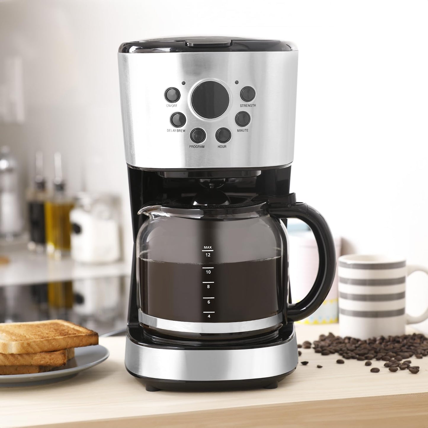 - GEEPAS 1.5L Filter Coffee Machine | 900W Programmable Drip Coffee Maker for Instant Coffee Espresso Macchiato -