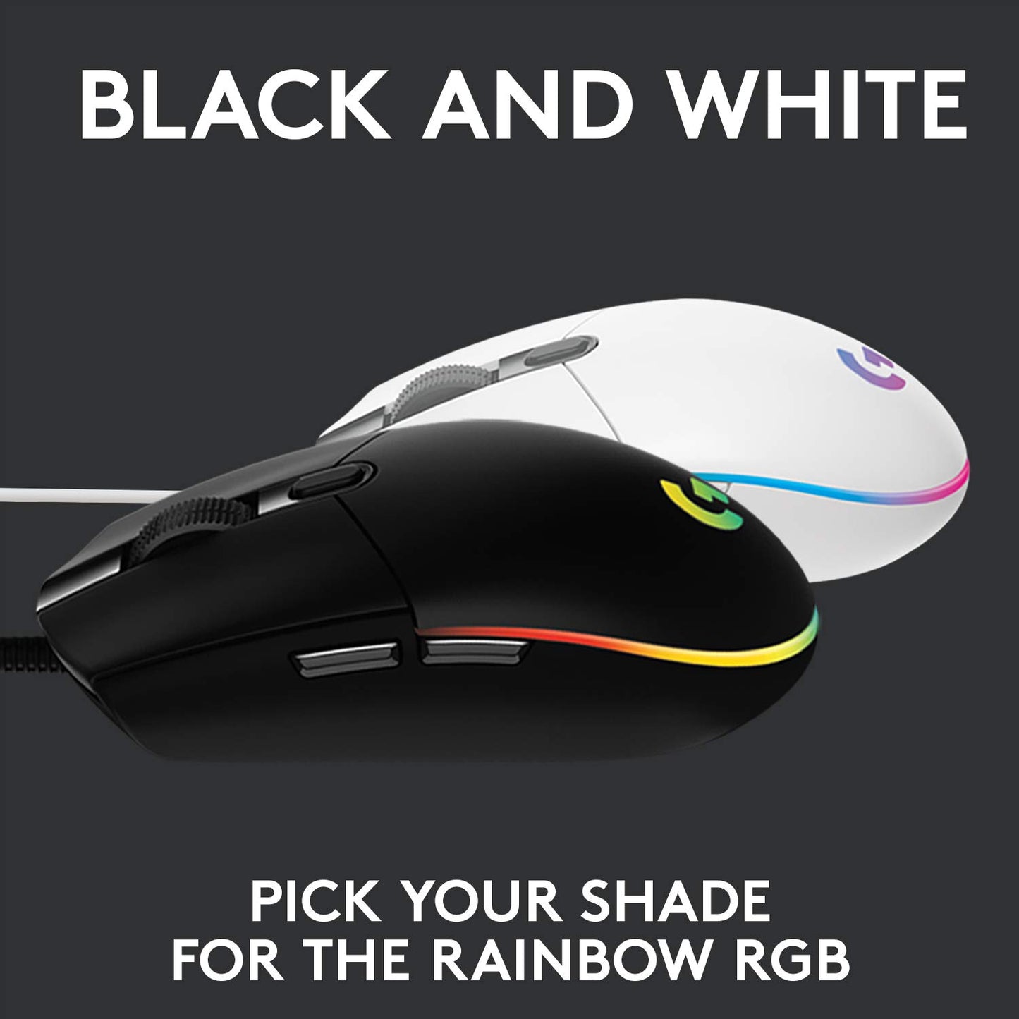 - Logitech G203 LIGHTSYNC Gaming Mouse | Customizable RGB Lighting | 6 Programmable Buttons -