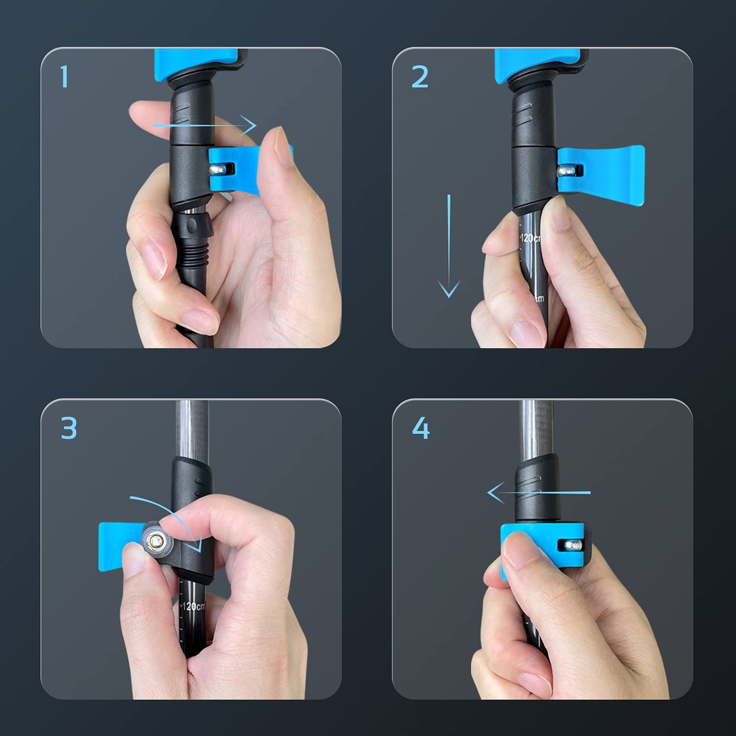 - TheFitLife Carbon Fibre Trekking Poles  Collapsible and Telescopic Walking Poles -