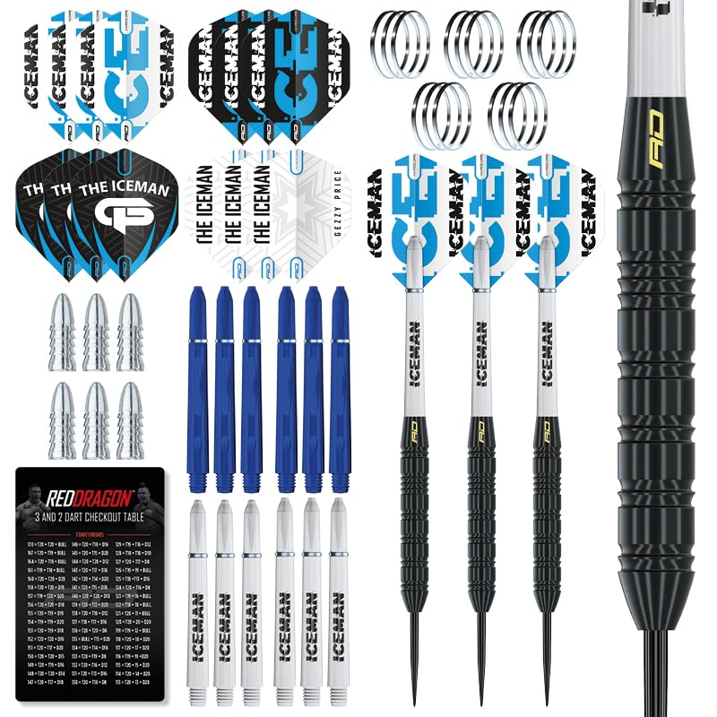 - RED DRAGON Gerwyn Price Iceman | Ultimate 50 Piece Darts Set -
