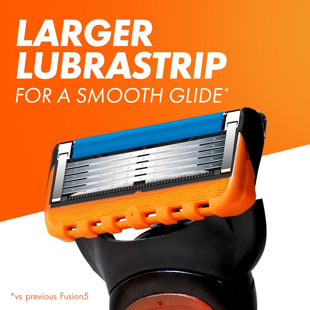 - Gillette Fusion5 Men's Razor | 10 Razor Blade Refills with Precision Trimmer | 5 Anti-Friction Razor Blades -