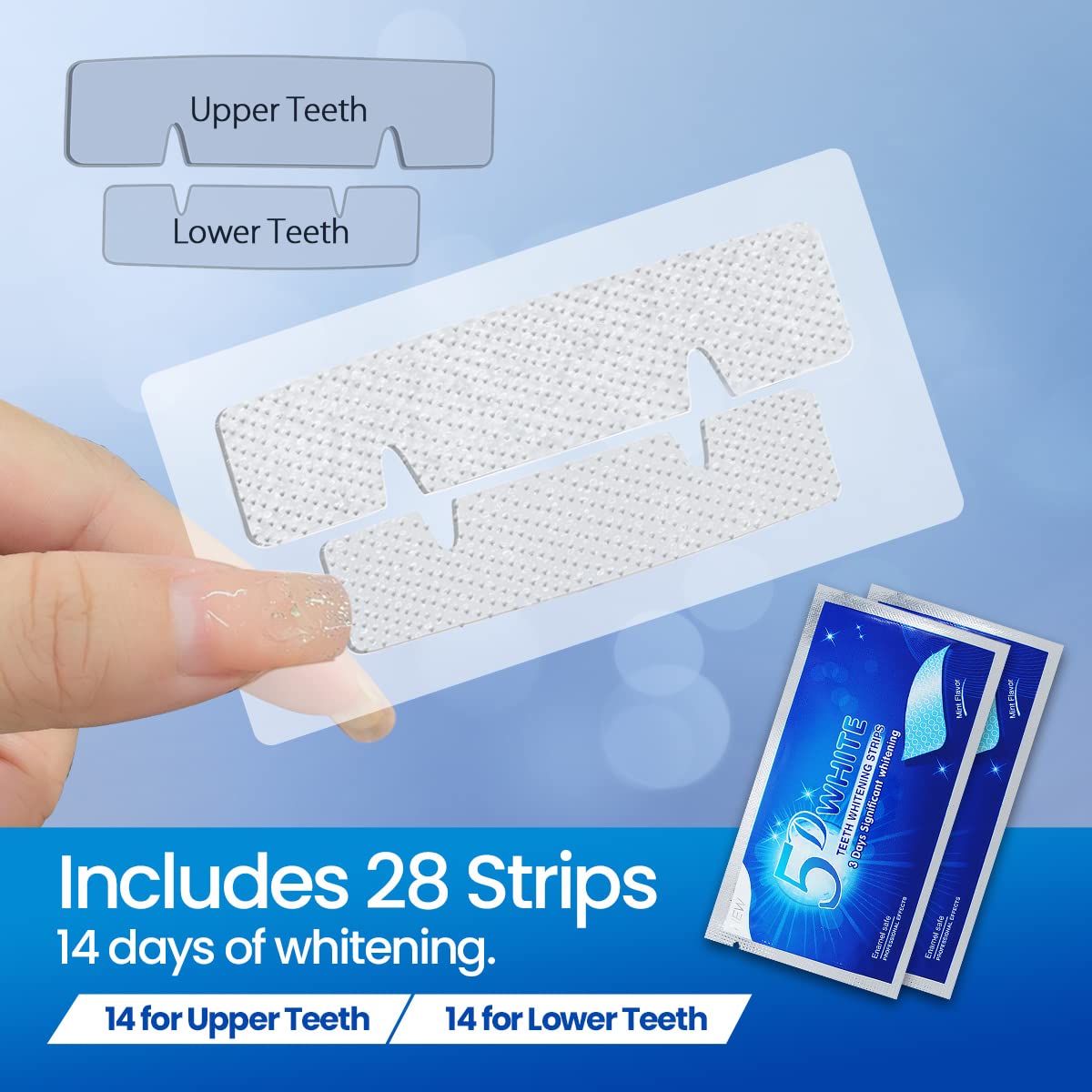 - Teeth Whitening Strips | Tooth Whitening Kit: 28 Pcs 14 Packs Teeth Whitening Strips -