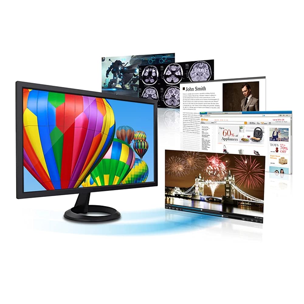 Complete set Dual 22 inch Monitors & Dell OptiPlex - Core i5-3470 - 8GB RAM - 250GB HDD - WiFi - Windows 10 64-Bit Desktop PC Computer (Renewed)