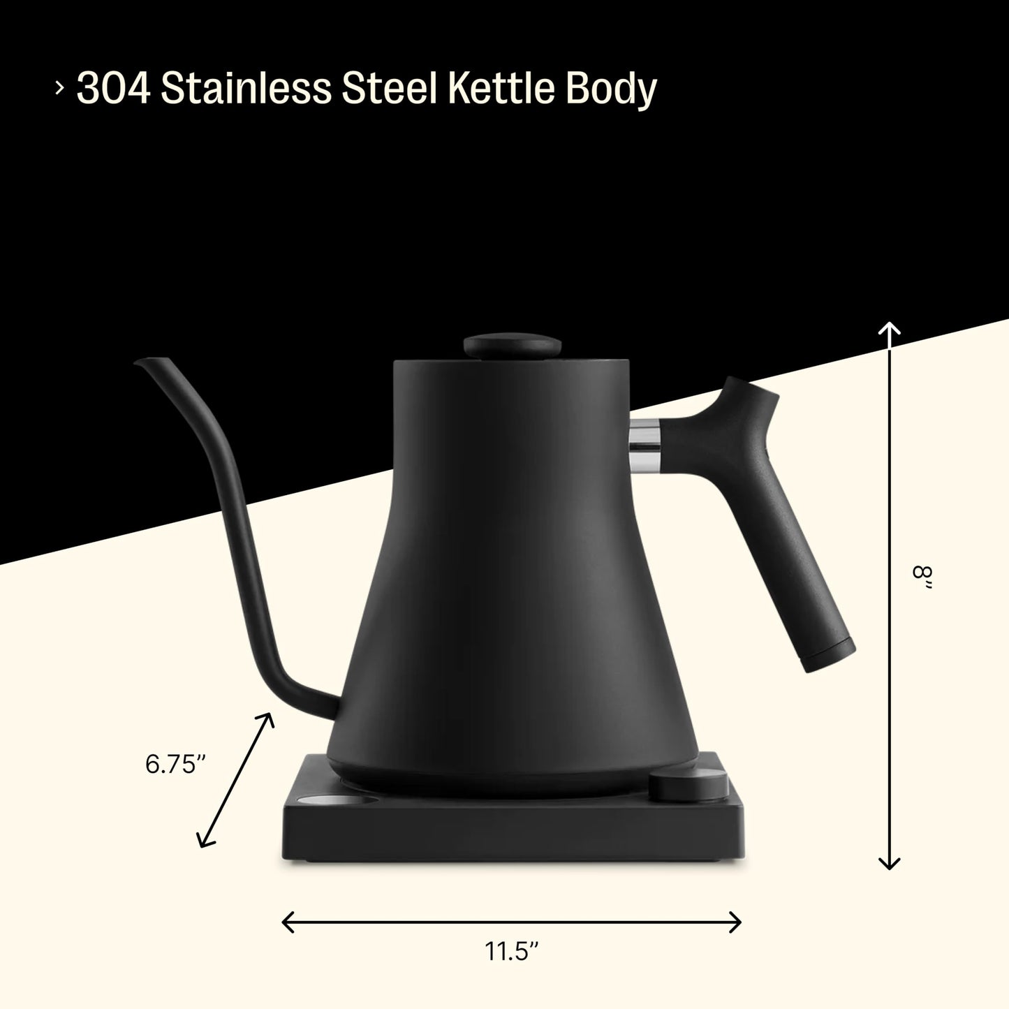- Fellow Stagg EKG Electric Gooseneck Kettle | Pour-Over Coffee and Tea Kettle | Stainless Steel Water Boiler -