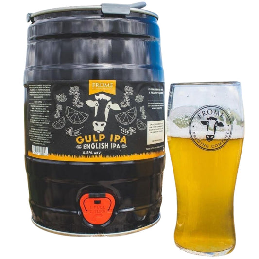 - Frome Brewing 5l Craft Beer Mini Keg I Gulp English IPA (4.8%) I Premium British Draft Beer Dispenser -