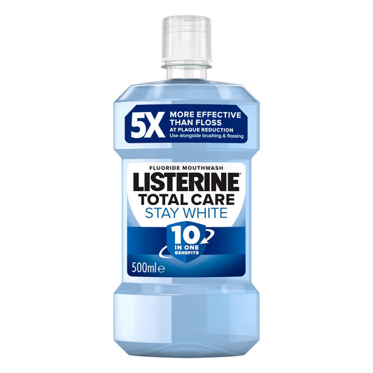 - Listerine Total Care Stay White Mouthwash | 10-in-1 Benefit Mouthwash -