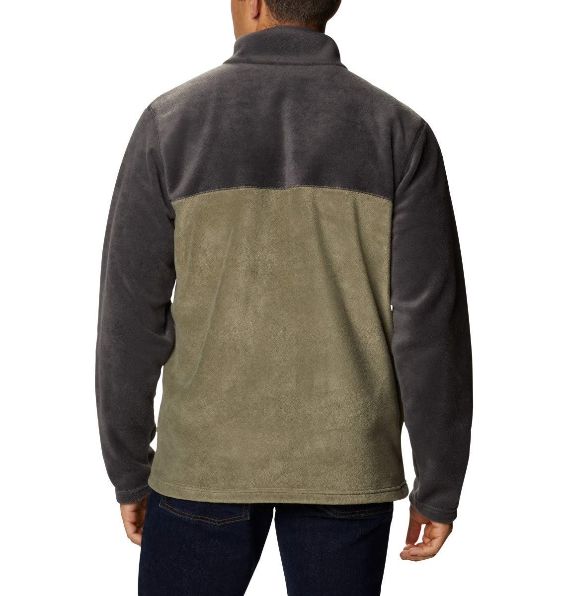 Columbia Men's Steens Mountain Half Snap Fleece Pull Over, Stone Green x Shark, Size M