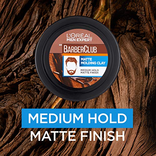 - L'Oreal Paris Men Expert Matt Clay Barber Club | Matte Molding Clay Hair Wax -