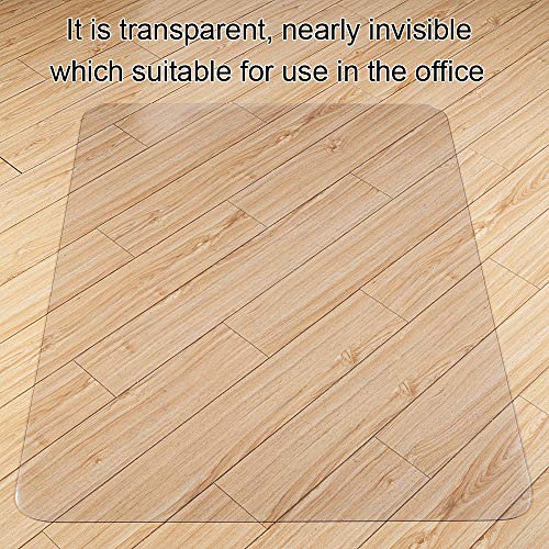 - Kuyal Clear Chair Mat for Hard Floors | 90x120cm (3'x4') | Transparent Floor Mat -