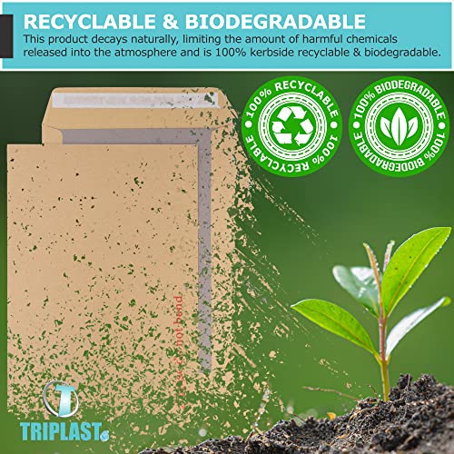 - Triplast Manilla Hard Board Back Envelopes | Pick Qty & Size: 10 x A4 C4 (324x229mm) -