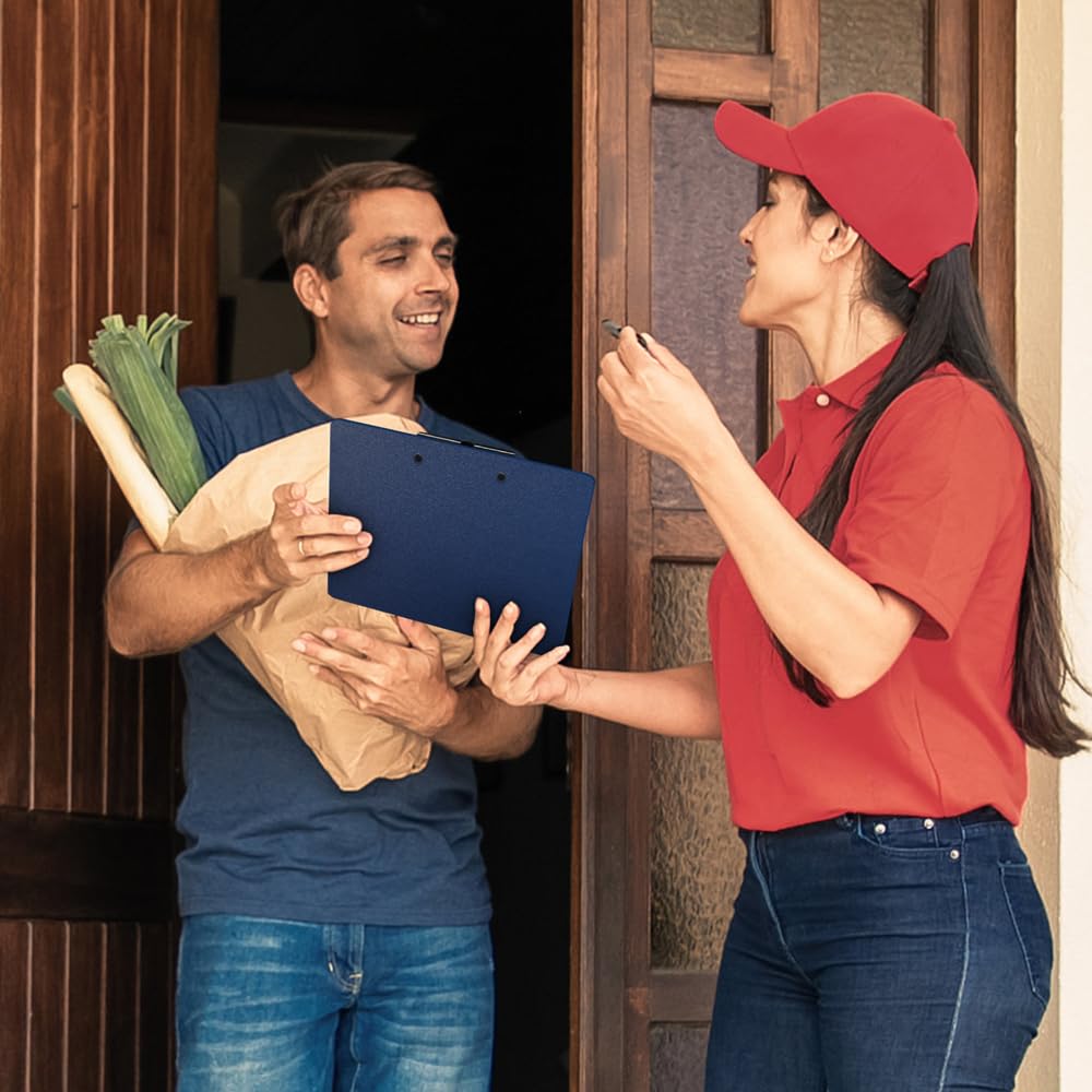 Clipboards - A4 - Plastic - 6 Pack, Offshifter Writing Clipboards with Heavy Duty Clips, Sturdy and Durable, Multi-Pack of Clipboards to Enhance The Writing Experience