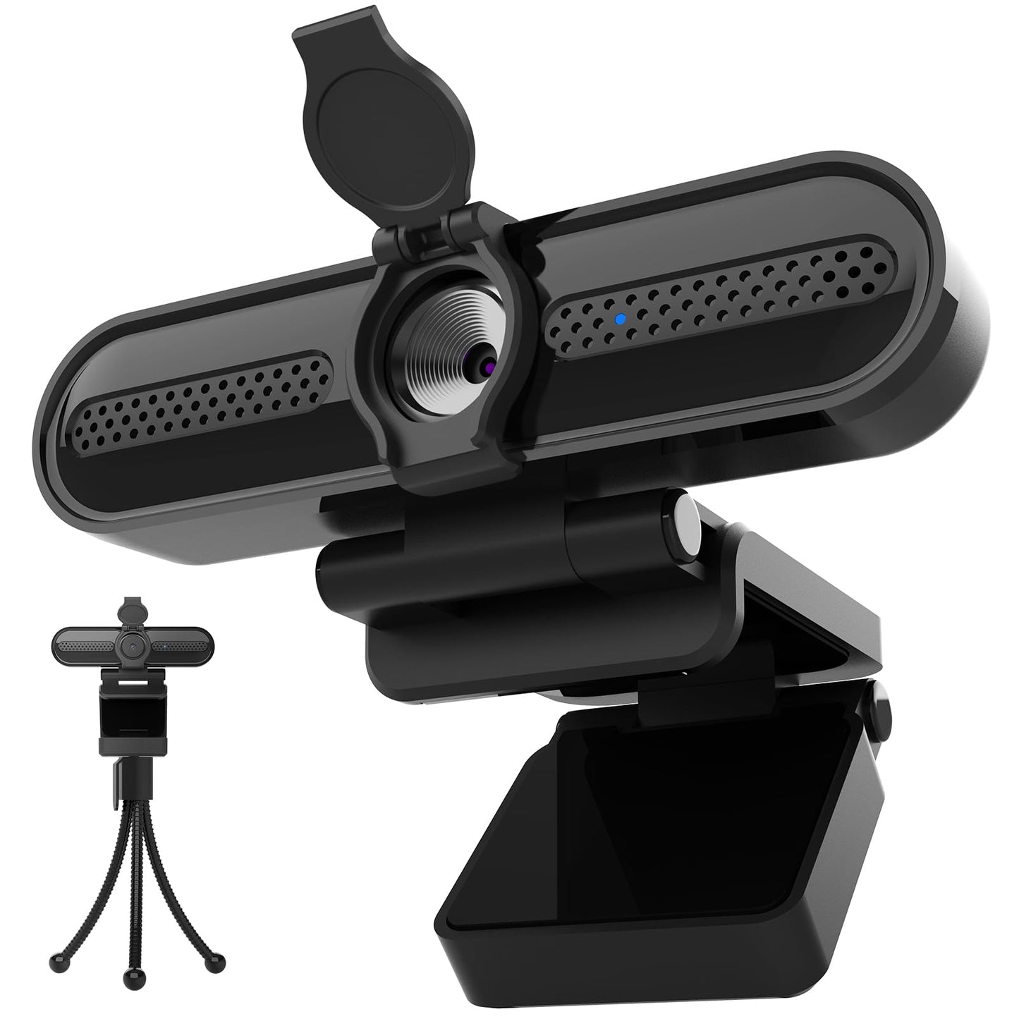 - VIZOLINK W4DS HD Webcam for PC, 1080P 60fps FHD Webcam with Microphone -