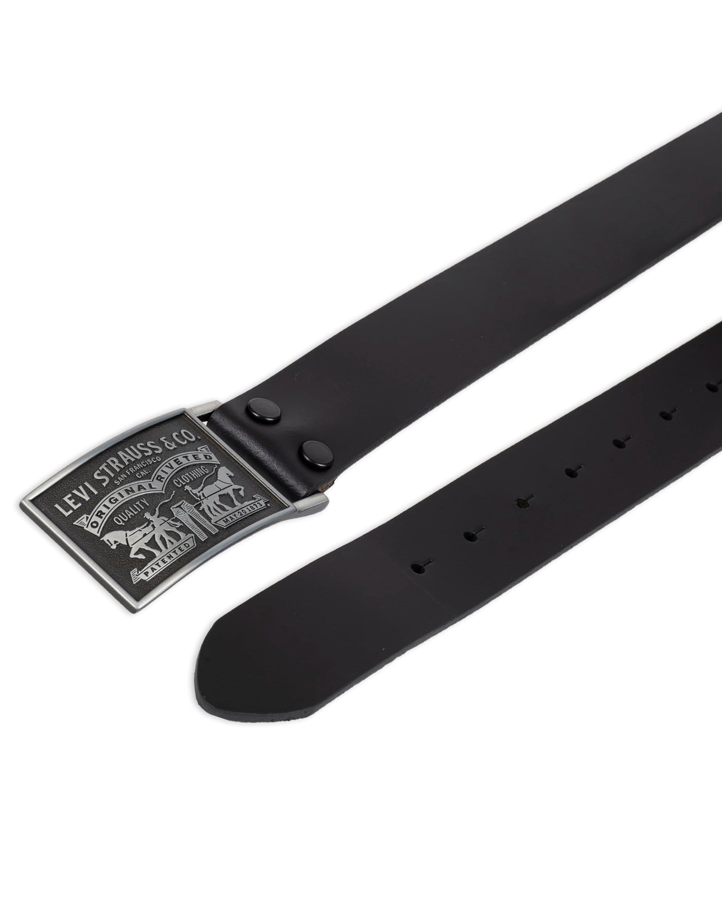 - Levi's Men's Leather Belt With Plaque Buckle | Medium -