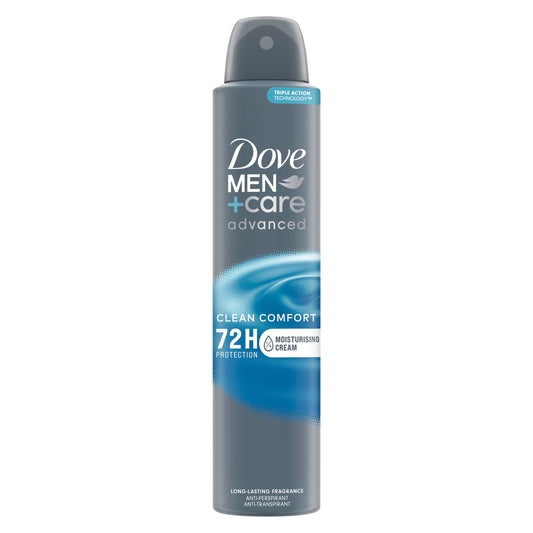 - Dove Men+Care Advanced Clean Comfort Antiperspirant Deodorant -