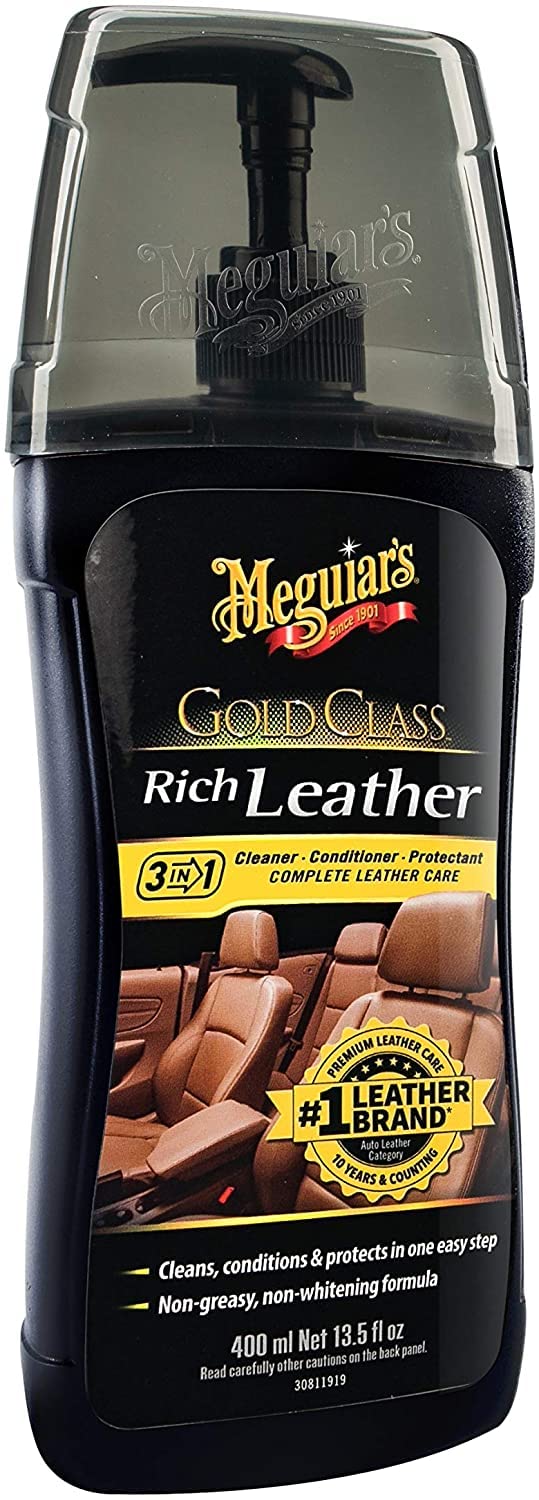 - Meguiar's G17914 Gold Class Rich Leather 3in1 | Leather Cleaner -