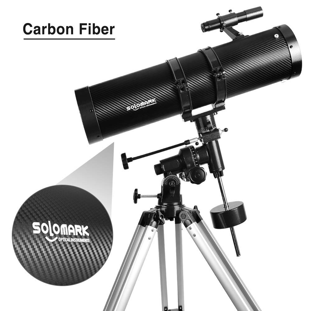 - Telescope | 130EQ Newtonian Reflector Telescope | Comes with 1.5X Barlow Lens | Smartphone Adapter & 13% T Moon Filter -