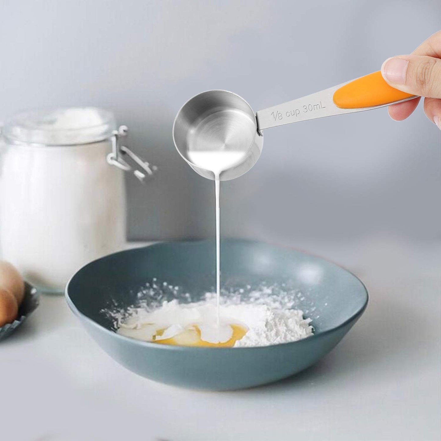 - HAUSPROFI Measuring Cups and Spoons Set of 14 | Stainless Steel Cup Measurement Set -