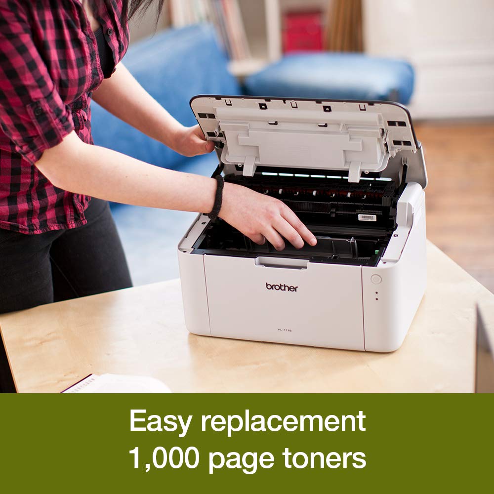 Brother HL-1110 Mono Laser Printer - Single Function, USB 2.0, Compact, A4 Printer