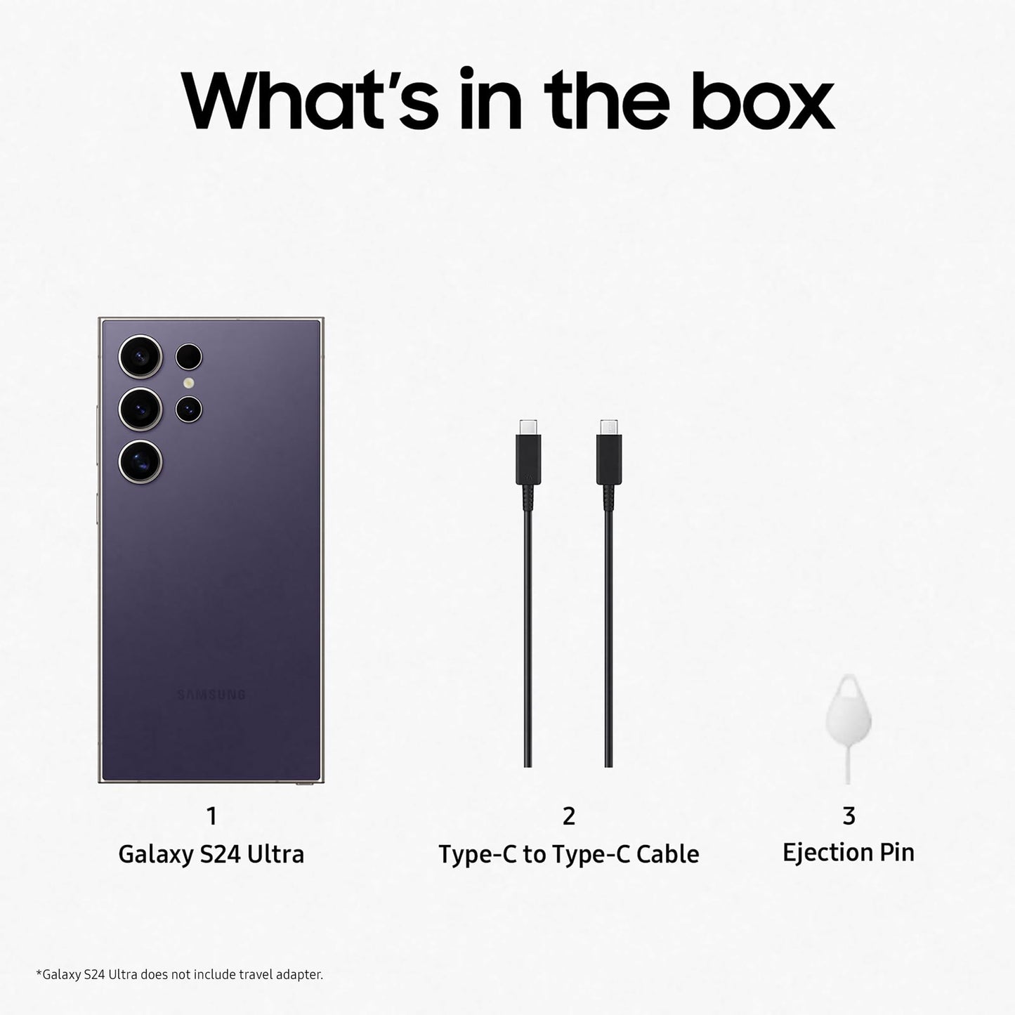 - Samsung Galaxy S24 Ultra | AI Android Smartphone | 12GB RAM | 512GB Storage | 200MP Camera | Titanium Violet -