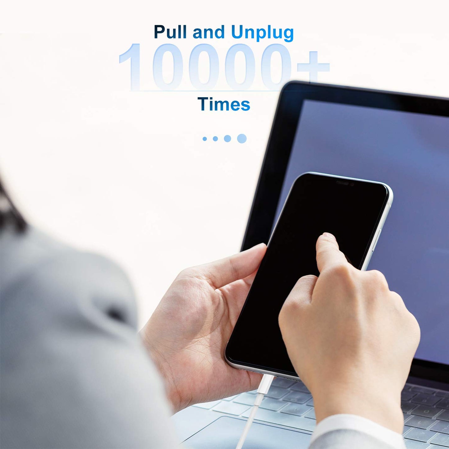 2 Pack Apple MFi Certified iPhone Charger Cable 2m, Apple Lightning to USB Cable Cord 2 metres Fast Charging Apple Phone Long Cables