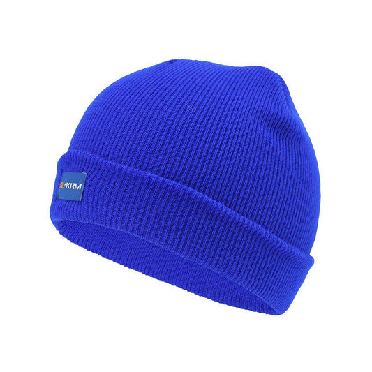 AYKRM 9 colors Hi Visibility Hat Beanie Hi-Vis Knitted Winter Hat (sapphire, 55-61cm)