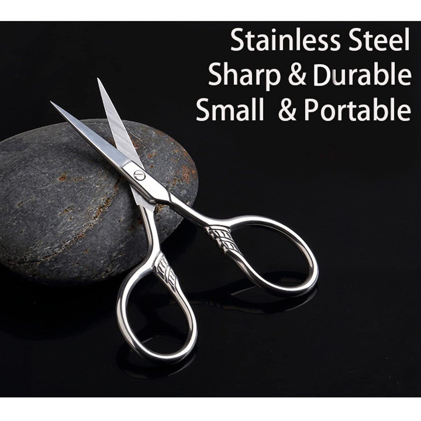 - Mini Facial Hair Scissors | Nose Scissors | Professional Sharp Moustache Scissor -