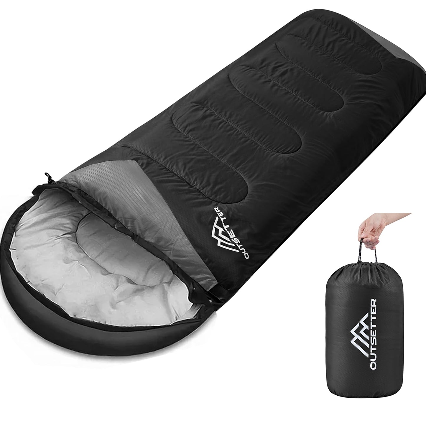 - Sleeping Bags for Adults | 3 Season Backpacking Lightweight Waterproof | Cold Weather Sleeping Bag -