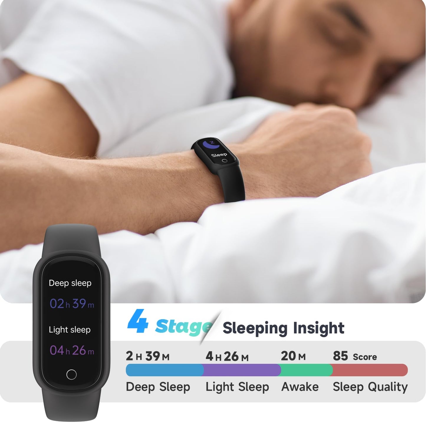 - TOOBUR Fitness Tracker Watch | Heart Rate/Sleep Tracker| IP68 Waterproof -