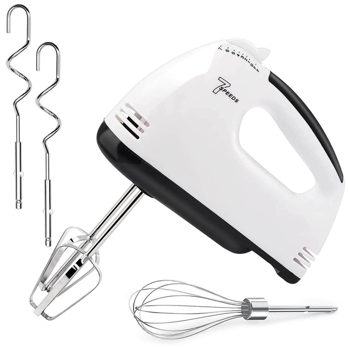 - Hand Mixer Electric New 7-Speed Mixers for Baking | Stainless Steel Electric Hand Whisk | Electric Whisk Hand Mixer -