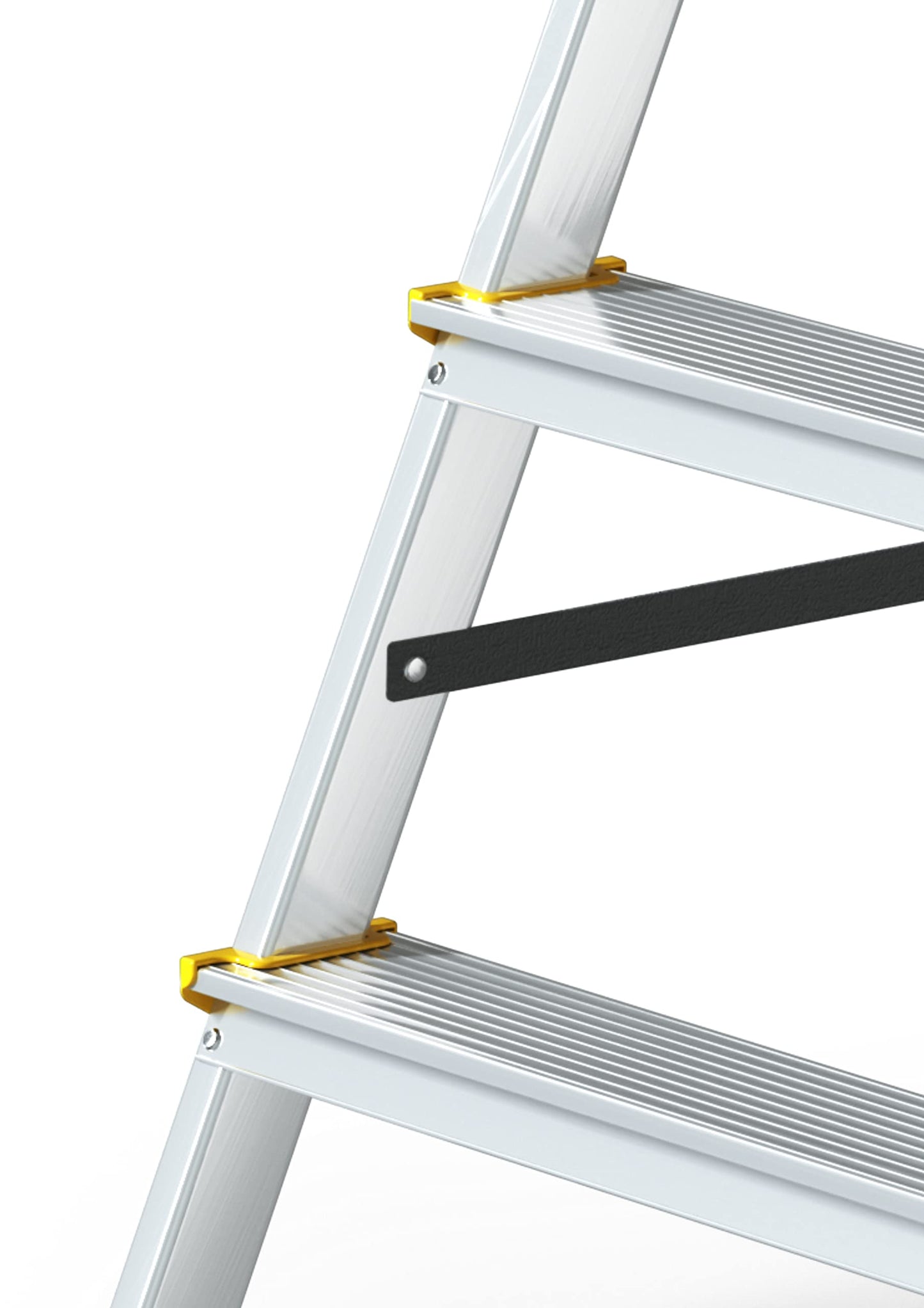 - Drabest PRO SERIES LADDERS 2x4-Step Aluminum Double-Sided Household Ladder | 150 KG –Aluminum Step Ladder | Ladders Multi Purpose | Folding Step Ladder –