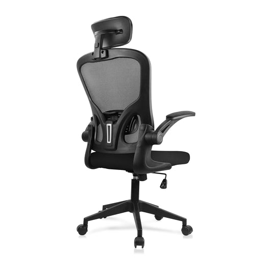 - JAJALUYA Office Chair | Mesh Computer Chair | Adjustable Headrest | Lumbar Support -