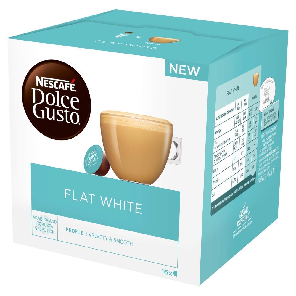 - NESCAFÉ Dolce Gusto Flat White Coffee Pods | Total of 48 Coffee Capsules -
