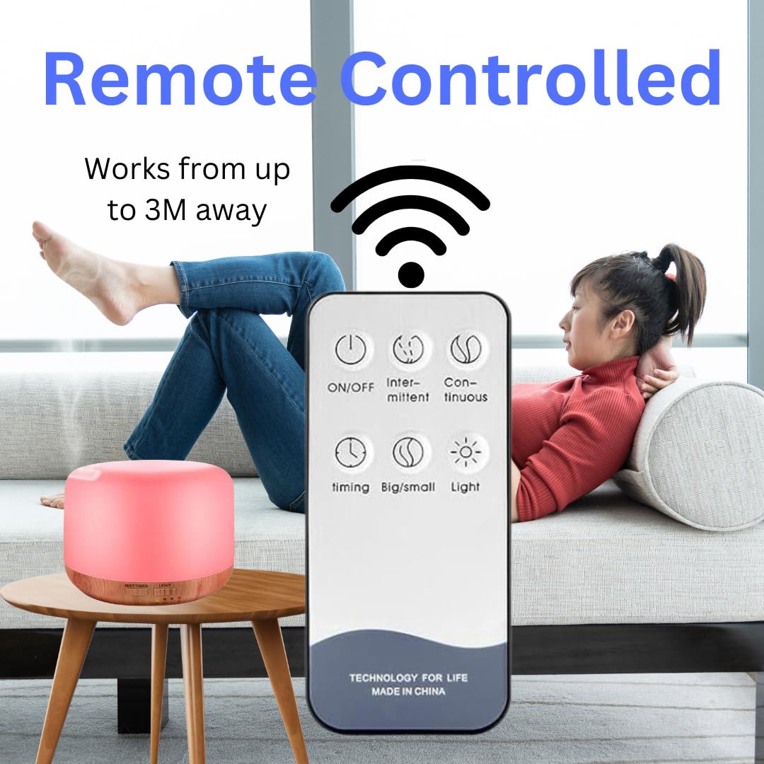 - Essential Oil Diffuser | 300ML | Ultrasonic Aromatherapy | Air Diffuser Humidifier -