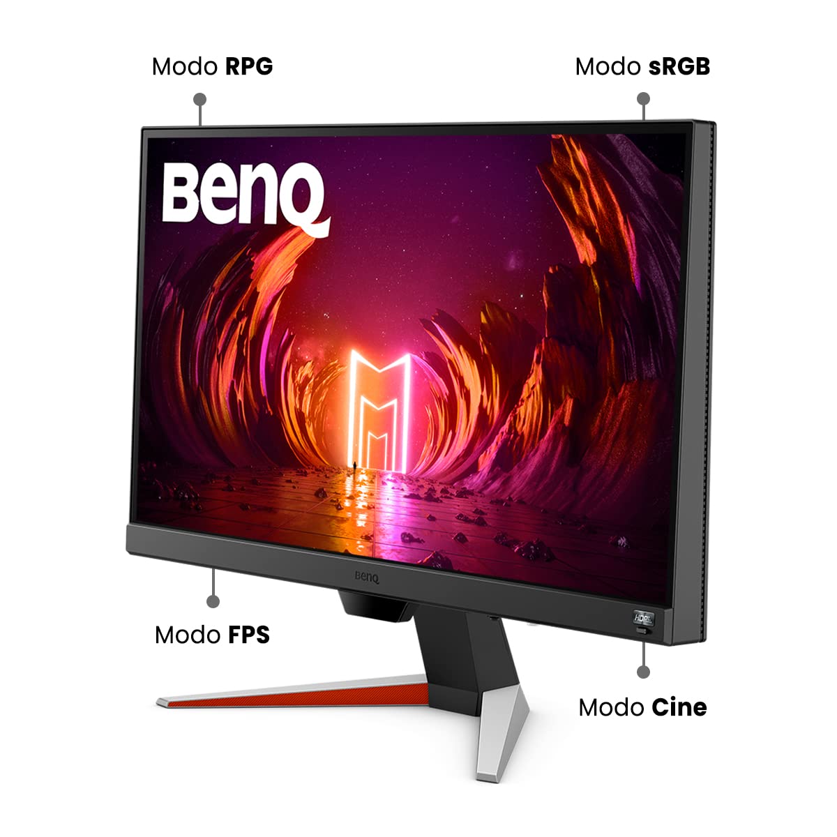 BenQ MOBIUZ EX240N 24“ FHD HDRi VA Gaming Monitor, 1920x1080, 165Hz (Supports 144Hz), 1ms MPRT, AMD FreeSync Premium, Built-in Speakers, Eye-care, Bezel-less