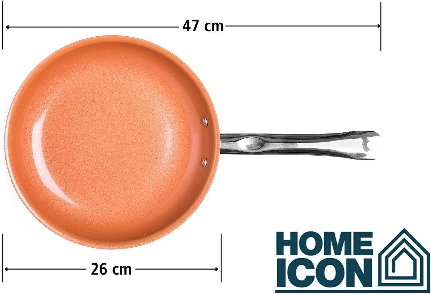 - Home Icon | Non Stick Frying Pan With Ceramic Coating | 26cm -
