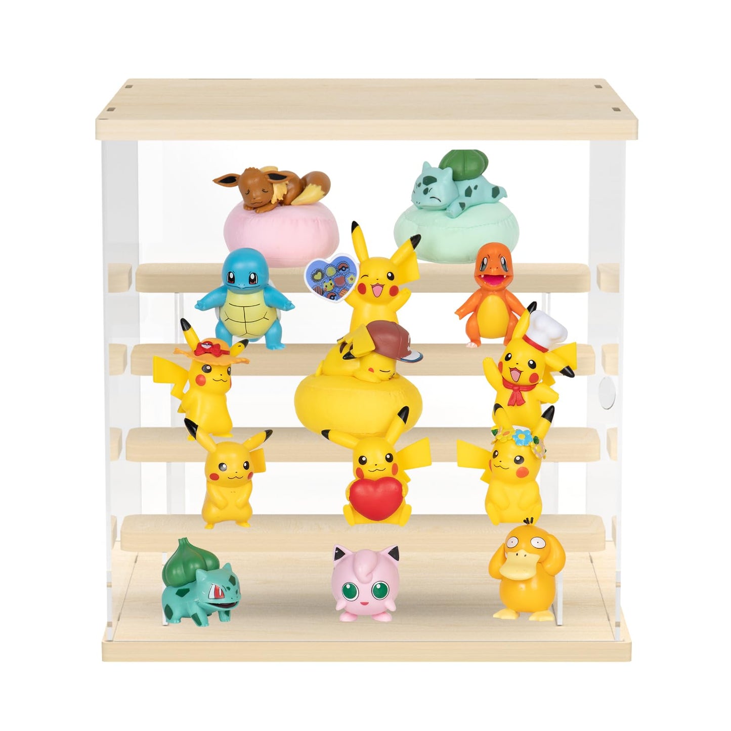 - Nynelly 5-Tier Collectables Display Case | Display Box Display Stand with Door | For Collectibles -