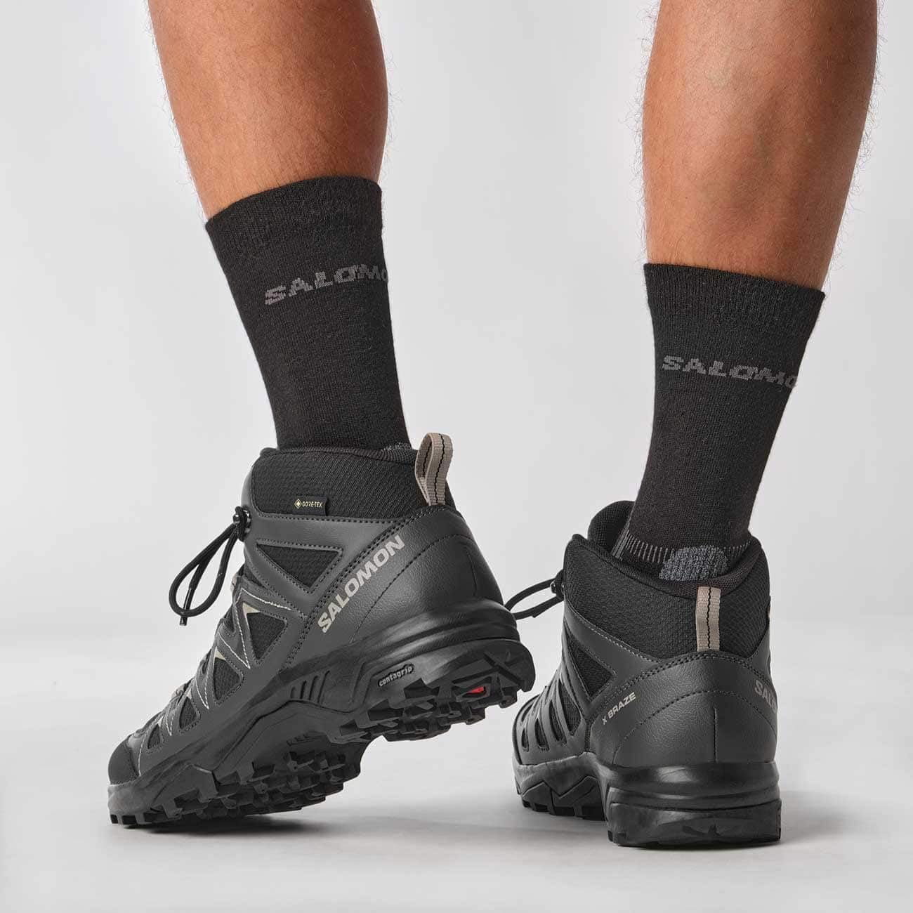 - Salomon X Braze Mid Gore-Tex | Men's Hiking Waterproof Shoes | Hiking essentials -