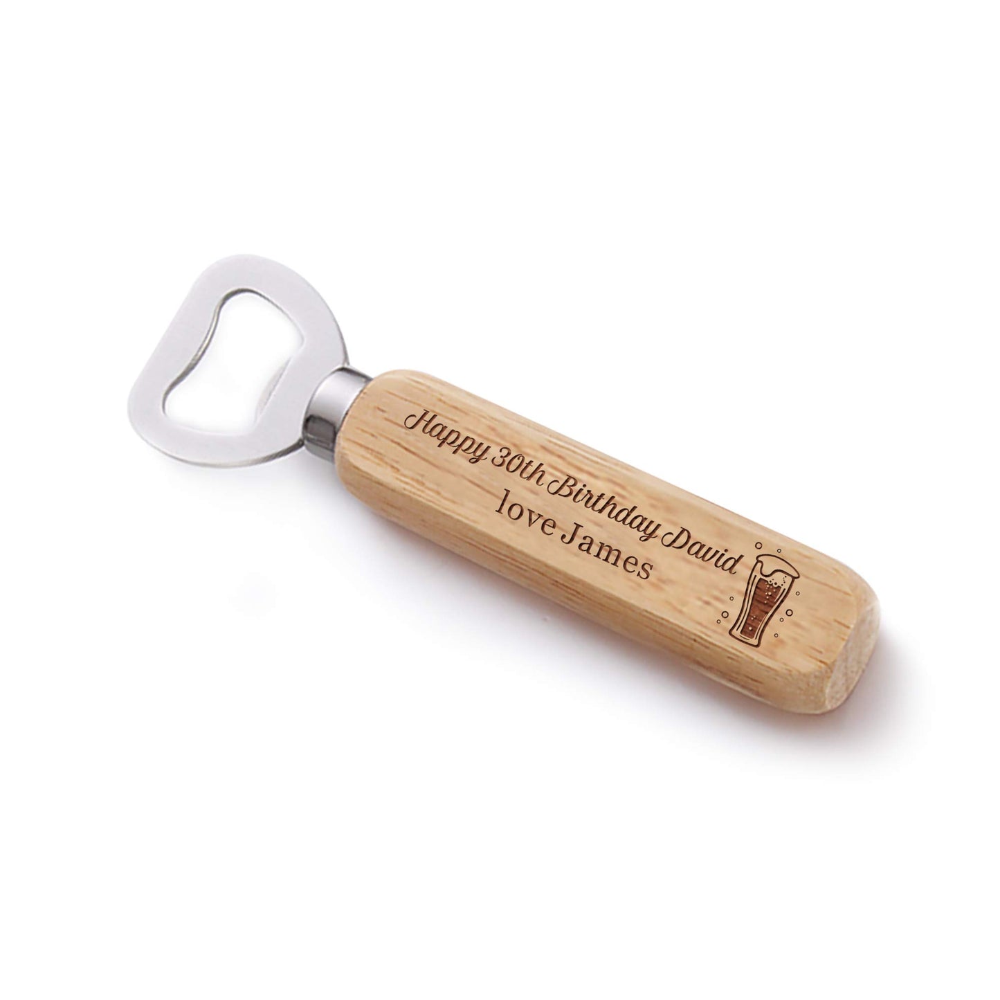 - Personalised Bottle Opener for Him Engraved -